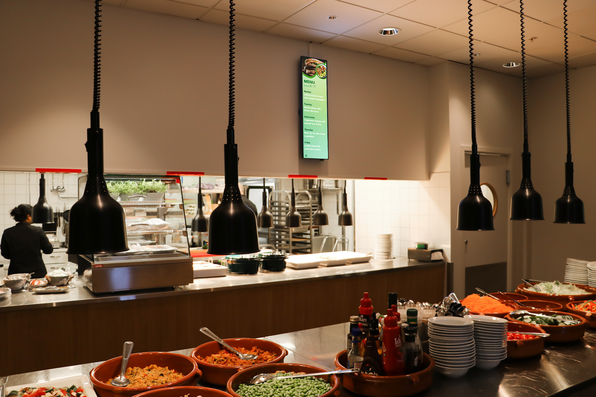 Kantine menu screen