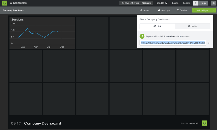 Geckoboard Dashboard