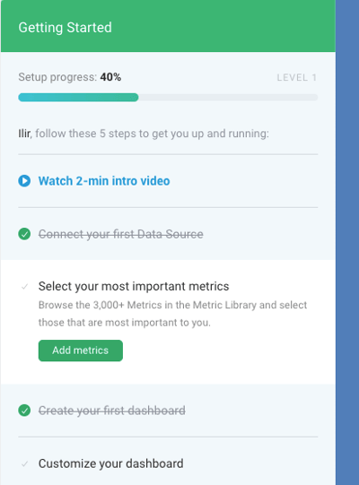 Databox Account setup
