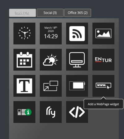 Widget in DatabeatOMNI