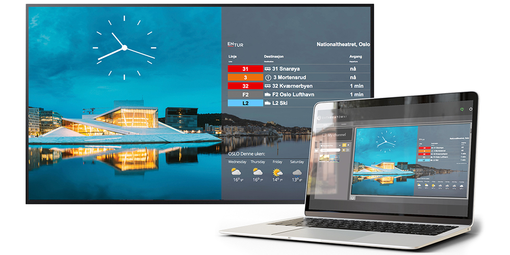 Infoskjerm Oslo PC Widgets